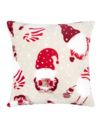 DECORATIVE CUSHION Tutti by Mistral Home flannel | Christmas gnomes