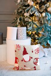 DECORATIVE CUSHION Tutti by Mistral Home flannel | Christmas gnomes