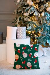 DECORATIVE CUSHION Tutti by Mistral Home flannel | Santa stocking