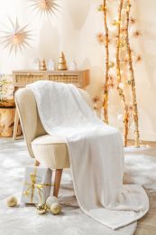 PLAID flannel embossed | Snowflakes