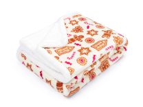 KUSCHELDECKE Tutti by Mistral Home flannel sherpa | Gingerbread cookies