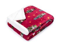 KUSCHELDECKE Tutti by Mistral Home flannel sherpa | Nutcracker red