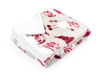 KUSCHELDECKE Tutti by Mistral Home flannel sherpa | Christmas gnomes