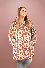 SWEAT À CAPUCHE flannel sherpa | Gingerbread cookies