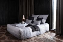 DUVET COVER cotton renforcé | Grid grey