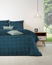 DUVET COVER cotton renforcé | Highland blue pine