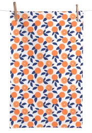 KITCHEN TOWEL cotton | Arance orange-blue - Set of 3