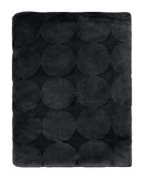 PLAID MISAIO shaved flannel | Big Circles black